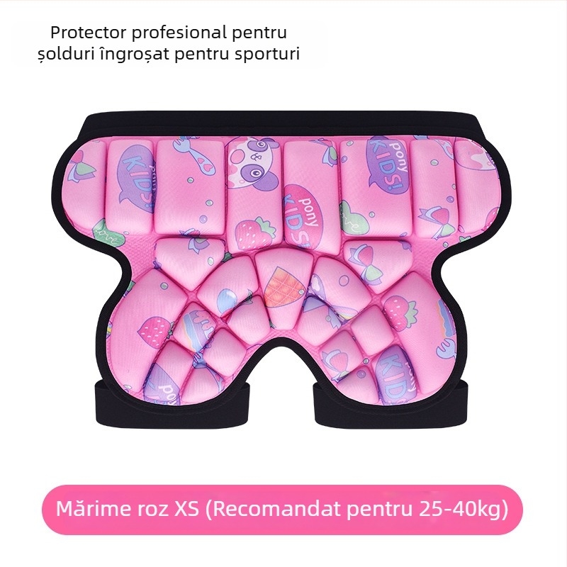 Protecții de șold EVA Ice Amber pentru copii – patinaj cu role, Specificația A