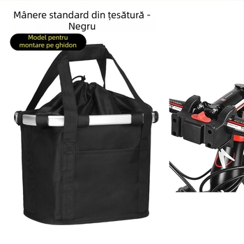 Coș frontal pentru bicicletă de munte, pliabil, din stofă Oxford, brand Inwild, model 162401