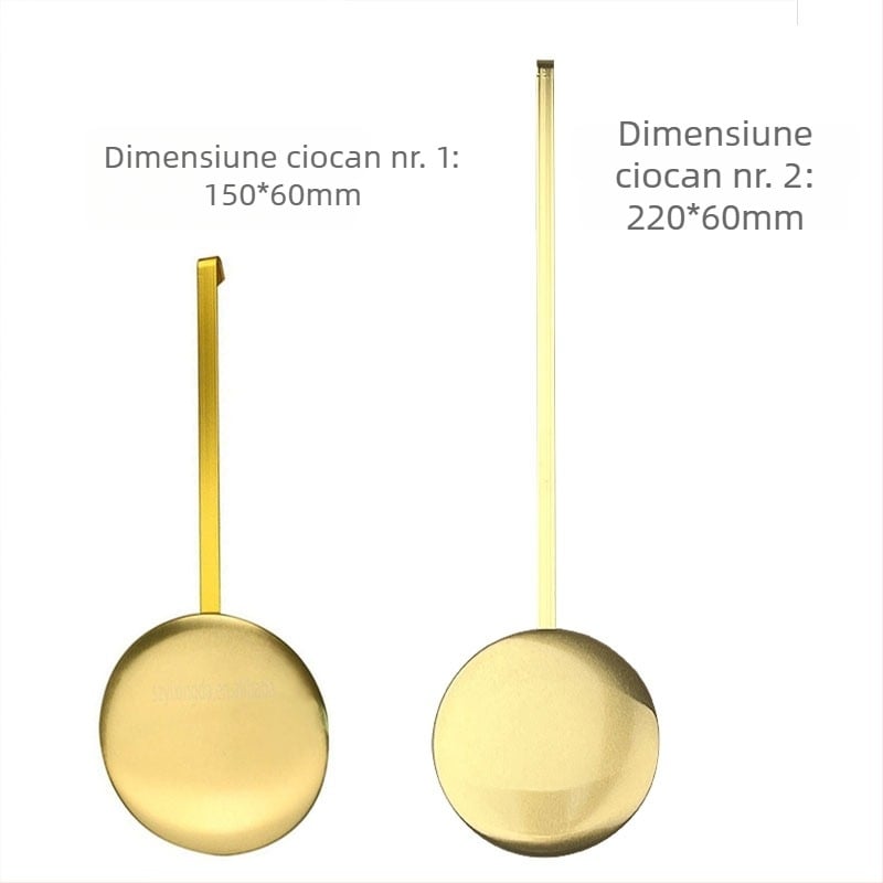 Greutate de pendul aurie electroplacat pentru ceasuri, pendul pentru ceas quartz DIY