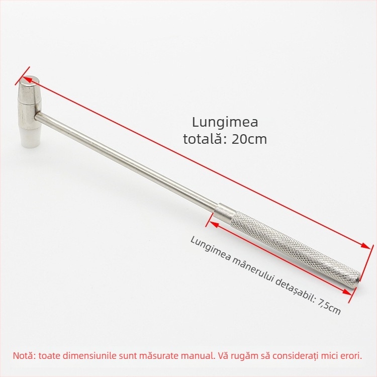 Cioc de reparat ceasuri, cu cap dublu detașabil; capul: fier/alamă/plastic; tijă: fier/alamă; potrivit pentru repararea ceasurilor și montarea de instrumente de precizie