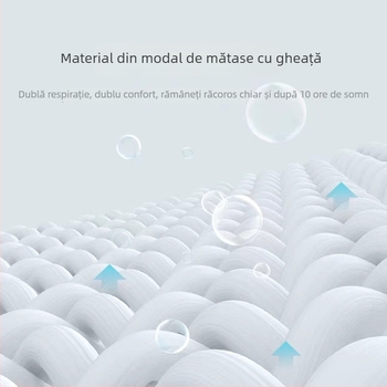 Set de lenjerie de pat din latex natural, răcire, 3 piese, broderie, stil modern minimalist, conținut latex >90%, personalizare disponibilă