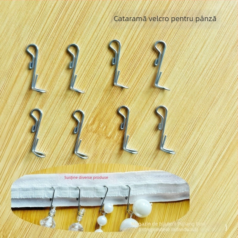 Cârlig de perdea din oțel inoxidabil, stil modern minimalist, modelul A142.