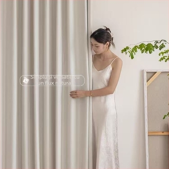 Draperii pentru ferestre din Chenille Jacquard, textură dublu reliefată pe ambele fețe cu dungi curbe, stil Bauhaus, umbrire înaltă 71–90%