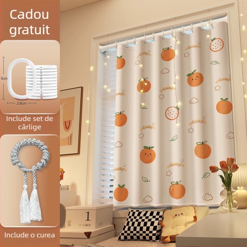 Cortină de duș din poliester, stil modern minimalist, model cu animale, personalizabilă