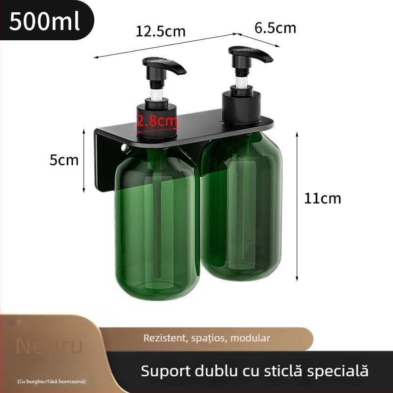 Suport pentru sticle din oțel inoxidabil 304, mecanism de presare manual, finisaj lucios, stil modern