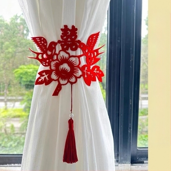 Set decor pentru nuntă - ghirlandă și cuvinte fericite - accesorii pentru amenajare living/dormitor, panglici de hârtie