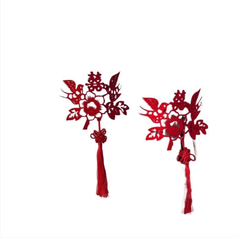 Set decor pentru nuntă - ghirlandă și cuvinte fericite - accesorii pentru amenajare living/dormitor, panglici de hârtie