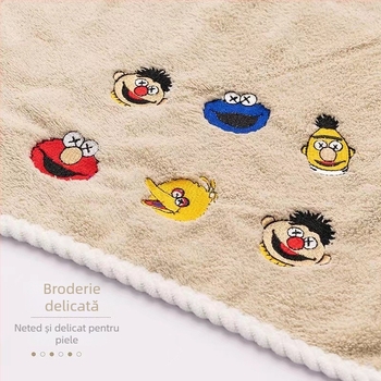 Prosop de baie cu design purtabil, brocart poliester, 200–300 g, fibră 150D, finisaj tivire