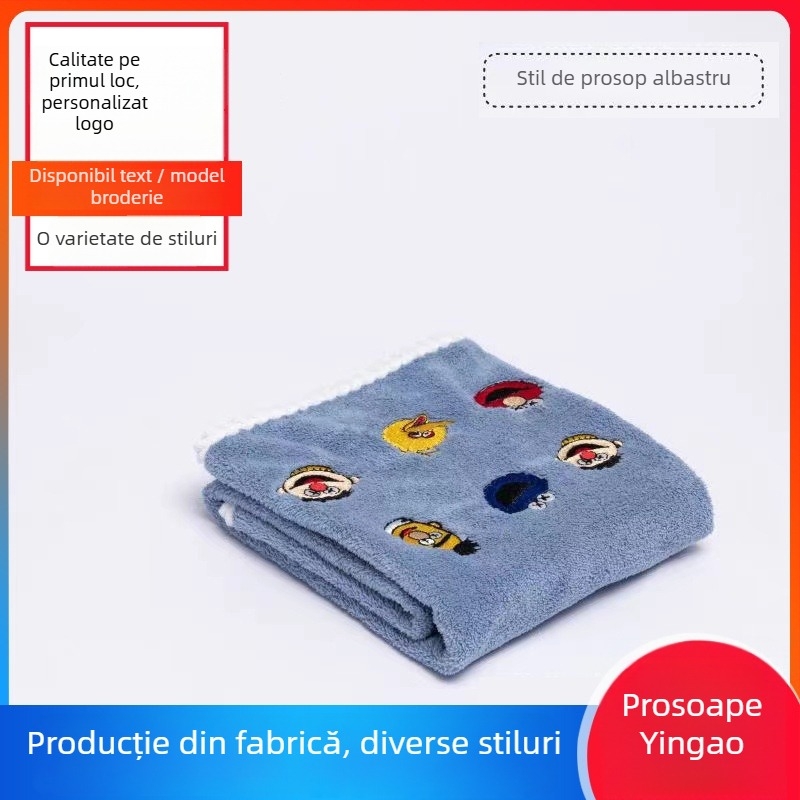 Prosop de baie cu design purtabil, brocart poliester, 200–300 g, fibră 150D, finisaj tivire