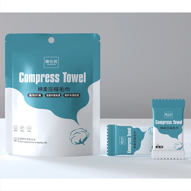 Prosop facial comprimat, de unică folosință – 60 buc., fibre vegetale, 50 g+, grosime extra, Yashiyou