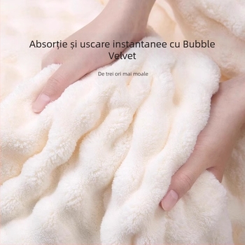 Prosop de baie din microfibră, îngroșat, 300–400 g/m², broderie personalizabilă, finisaje jacquard și velur, 40 fibre