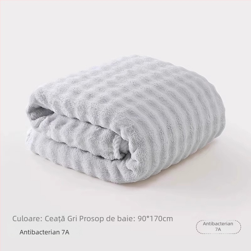 Prosop de baie din microfibră, îngroșat, 300–400 g/m², broderie personalizabilă, finisaje jacquard și velur, 40 fibre