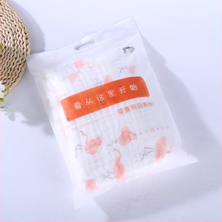 Prosop de baie pentru sugari (1–3 ani), șase straturi de bumbac prin spălare cu bule, jacquard pătrat, 100% bumbac