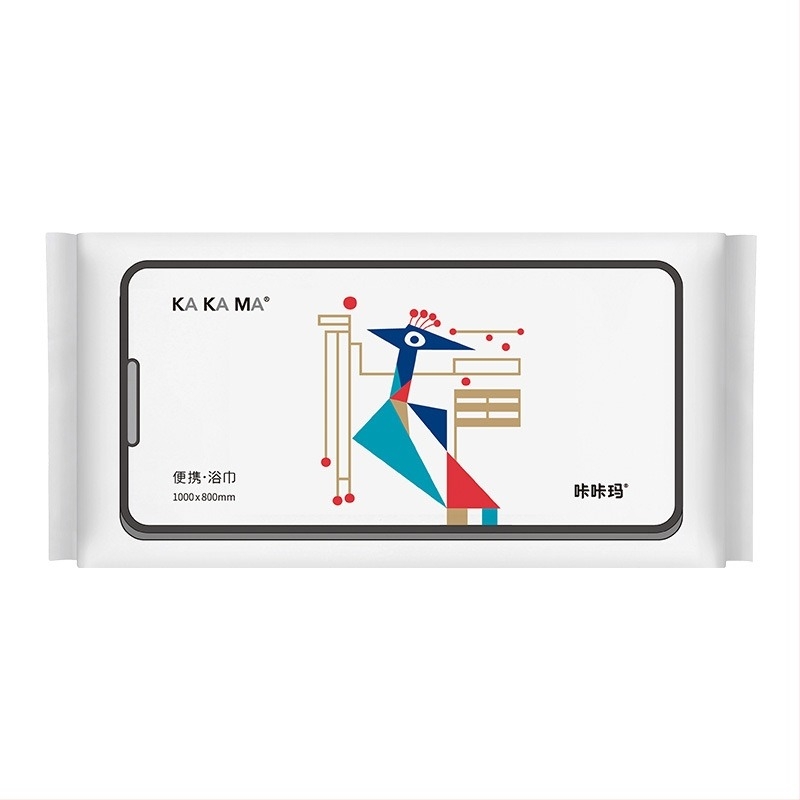 Prosop de baie de unică folosință, țesătură nețesută cu viscoză, 95 g/m², strat unic îngroșat, ambalat individual