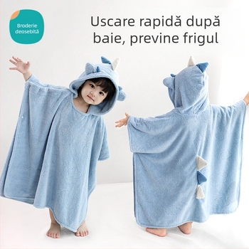 Prosop de baie cu glugă purtabil pentru bebeluși – absorbant și uscare rapidă (Brand: Very cute; Material: fibre poliesterice; Greutate: 200–300 g; Proces de producție: tivire)