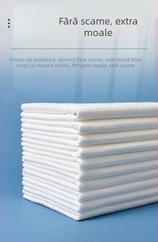 Prosop de baie de unică folosință, grosime extra, amestec bumbac-kapok (Kapok 50%), absorbție 0–5 s, procesare personalizabilă, pentru călătorii de afaceri și hoteluri/cazări