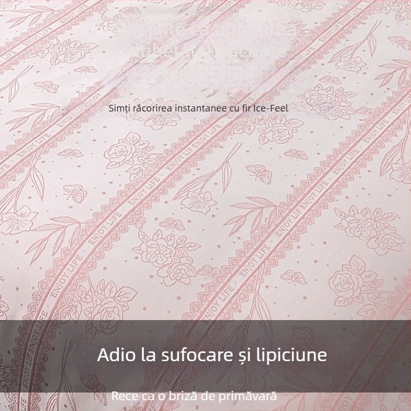 Pătură Lyocell cu efect răcoritor – Model simplu, pătură de vară, 500–799 g, țesătură 100% Lyocell (warp/weft), lavabilă la mașină