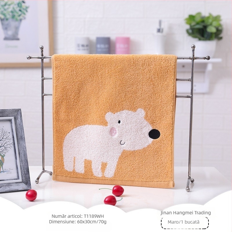 Prosop de față Gold Jacquard din bumbac, 21s fir, 70 g