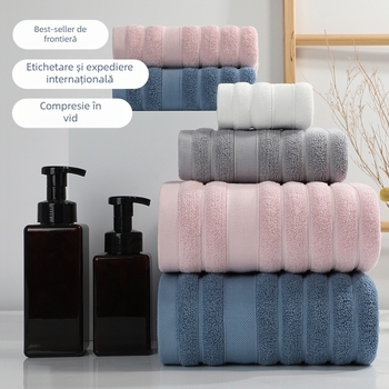 Flying Prosoape din 100% bumbac – groase, absorbante, din fir 32s, GSM 100–120, prosoape de față și de baie