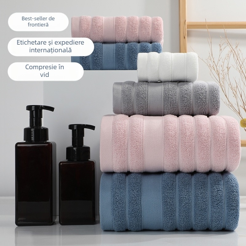 Flying Prosoape din 100% bumbac – groase, absorbante, din fir 32s, GSM 100–120, prosoape de față și de baie