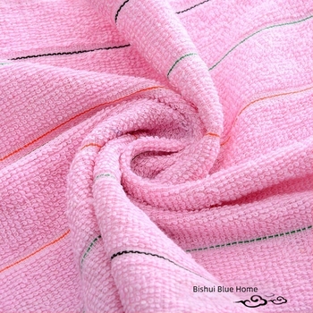 Set 50 prosoape de unică folosință cu dungi simple, poliester-bumbac, fir 100d, tufted, sub 50 g, pentru baie, hotel/saună, masaj picioare, bucătărie