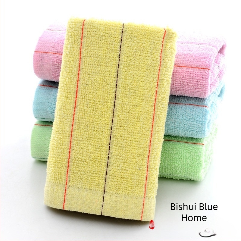 Set 50 prosoape de unică folosință cu dungi simple, poliester-bumbac, fir 100d, tufted, sub 50 g, pentru baie, hotel/saună, masaj picioare, bucătărie