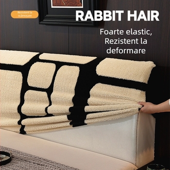 Husă pentru capătul patului, în stil minimalist, din catifea moale, elastică, protecție completă împotriva prafului