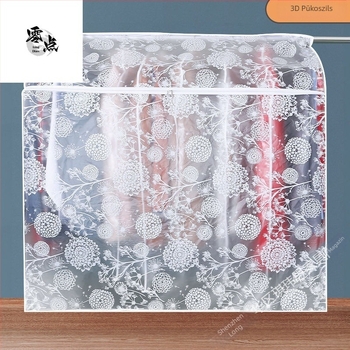 Husă de praf din plastic pentru haine, cu design de agățare închis, pentru depozitare în timpul călătoriilor (Material: plastic; Funcție: protecție împotriva prafului; Stil: simplu cu motiv oriental)