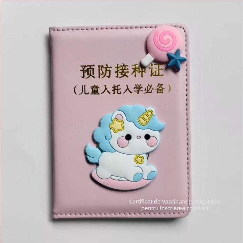 Husă din piele pentru certificatul de naștere (Fără logo · Cadou gata pentru prieteni · Cadou de Lună plină · Fără personalizare)