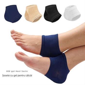 Șosete gel pentru călcâie din SEBS – șosete hidratante pentru călcâie, model Moisturizing heel socks, pentru toate anotimpurile, brand Shuli fan