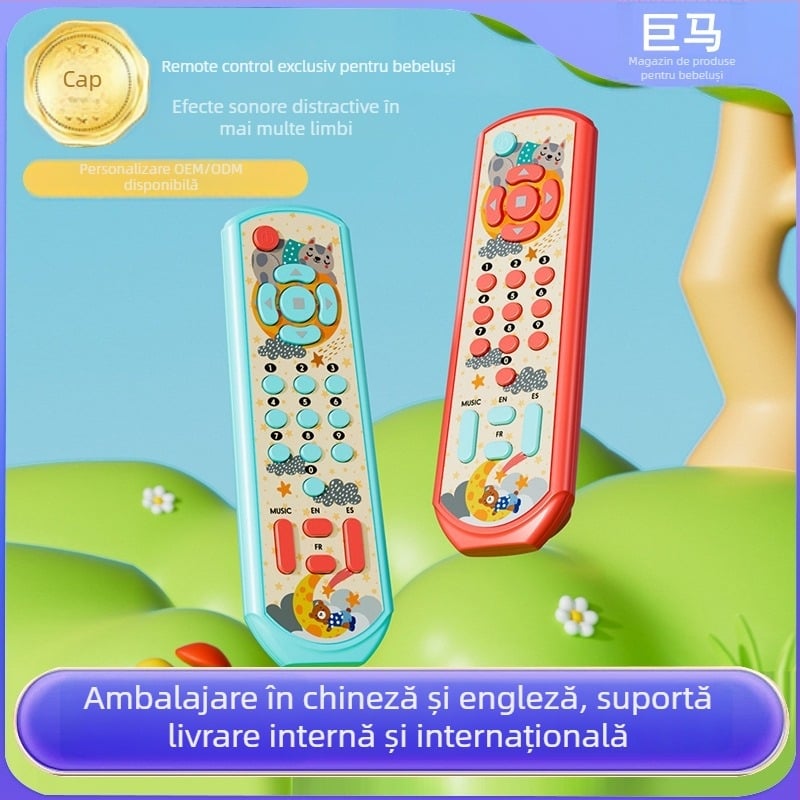 Jucărie educativă timpurie: Mașină interactivă de povești pentru copii mici, cu muzică, interacțiune emoțională și jocuri părinte-copil | Plastic, alimentată cu baterii, dimensiuni 17×5.5×3 cm, potrivită pentru 0–3 ani