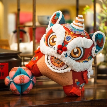 Acarhat Kit DIY broderie pentru păpușă din țesătură – ață de broderie, Stil Nou Chinezesc, decor pentru dormitor
