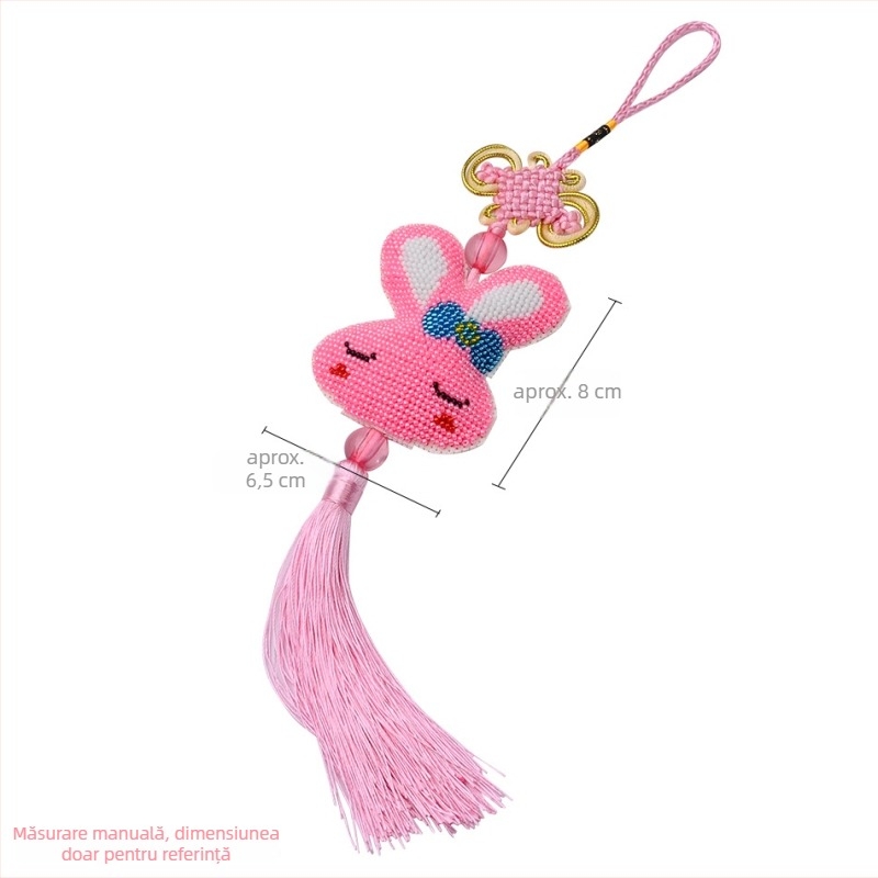 Kit de cross-stitch 14CT pe folie de plastic, broderie dublă, design din seria Chinezesc Vânt, decor pentru agățat în mașină