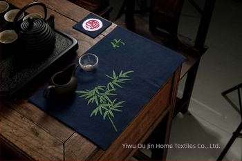 Kit DIY de broderie pentru începători – covoraș de ceai, suport pentru pahare și covoraș de masă cu broderie 3D, set de materiale