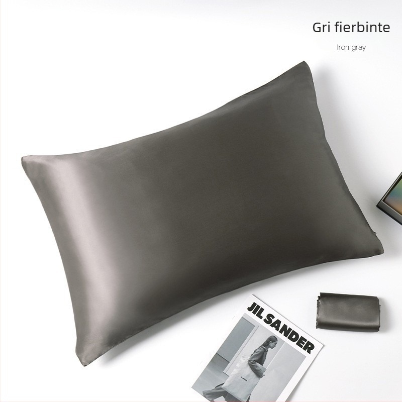 Feță de pernă - 100% mătase Mulberry, cu ioni de argint, luciu lucios, densitate 22 mom, țesătură 60, vopsire reactive