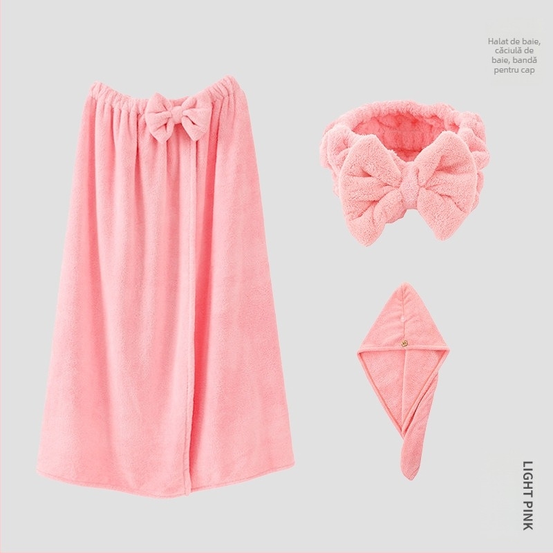 Halat de baie din catifea corală pentru femei, poliester, 400 g, iarnă