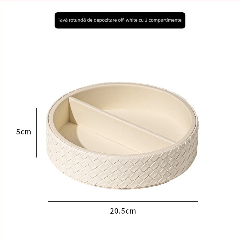 Tavă nordică pentru parfumuri și bijuterii, din PU piele și placă densă — Material: placă densă + PU piele; Stil: lux ușor; Marcă: Smart