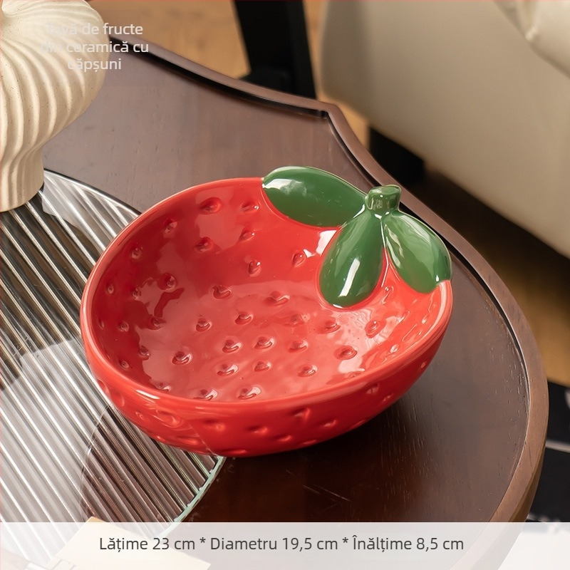 Platou de fructe din ceramică, finisaj glazurat, stil nou chinezesc pentru hoteluri și restaurante, design de înaltă clasă cu spațiu de depozitare pentru gustări