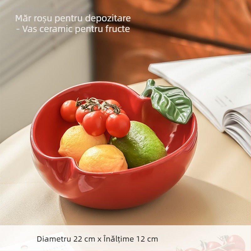 Platou de fructe din ceramică, finisaj glazurat, stil nou chinezesc pentru hoteluri și restaurante, design de înaltă clasă cu spațiu de depozitare pentru gustări