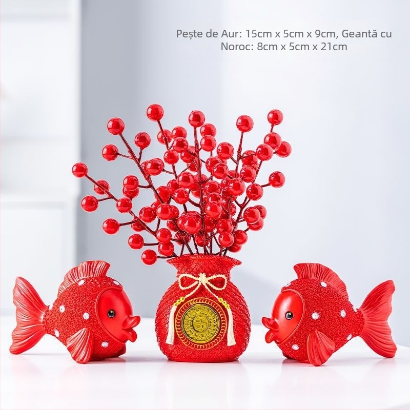 Ornament decorativ în stil european, motiv pește, din rășină, turnare prin injecție, pentru sufragerie și mobilier