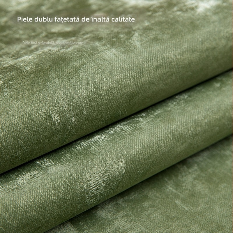 Covoraș din piele pentru masă de ceai – stil modern minimalist, formă dreptunghiulară, model peisaj, protecție la arsură și izolație termică