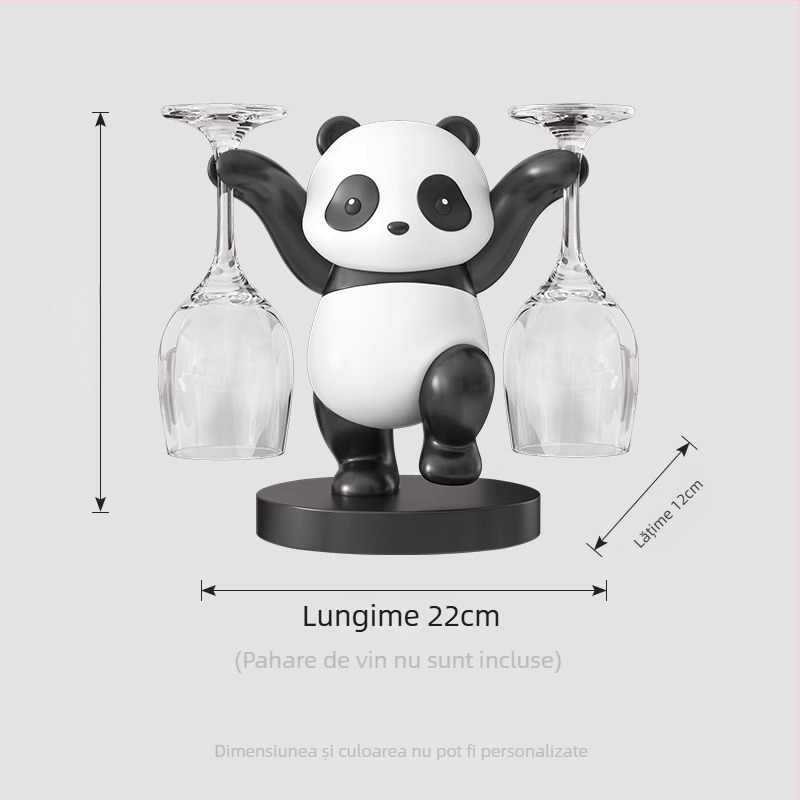Panda suport de vin și set de dulap pentru living: rășină sintetică, stil modern minimalist, realizare manuală, fără procesare sau personalizare