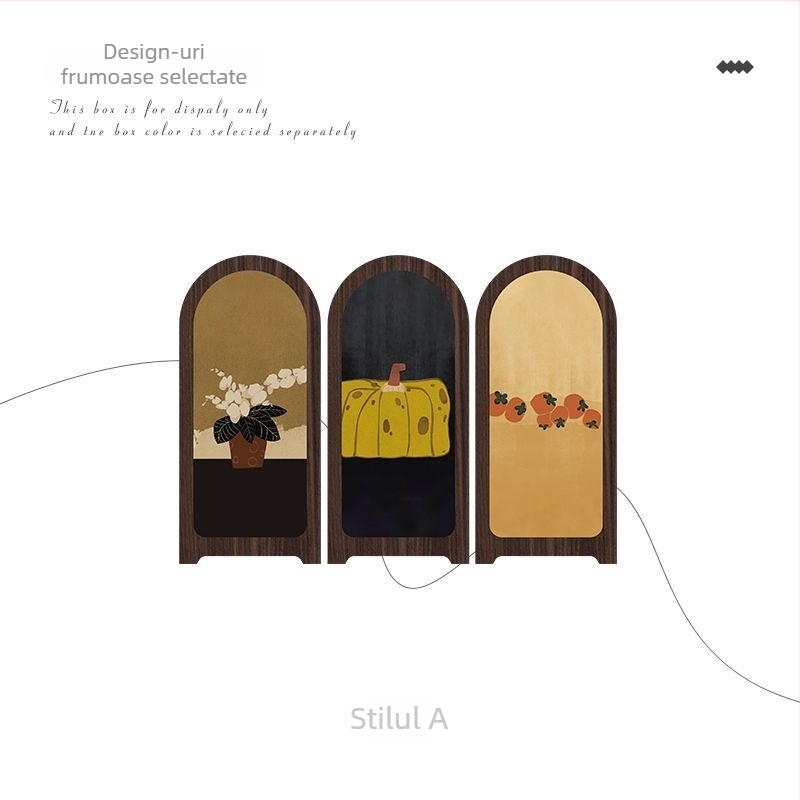 Panou decorativ din lemn pentru birou, în stil chinezesc, pictură decorativă personalizabilă