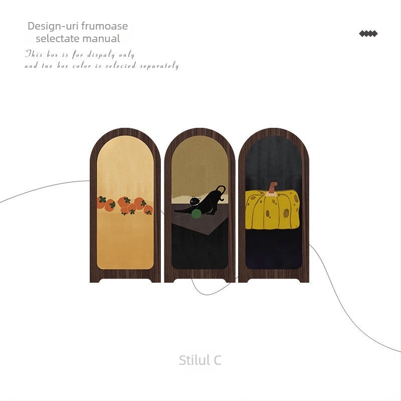 Panou decorativ din lemn pentru birou, în stil chinezesc, pictură decorativă personalizabilă