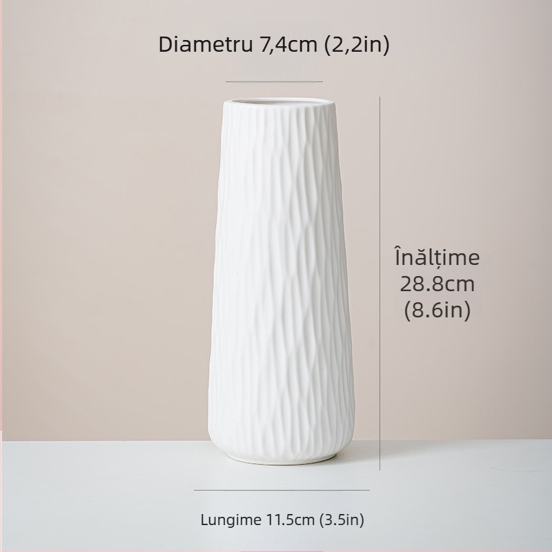 Vază din porțelan cu dungi, stil chinezesc modern minimalist