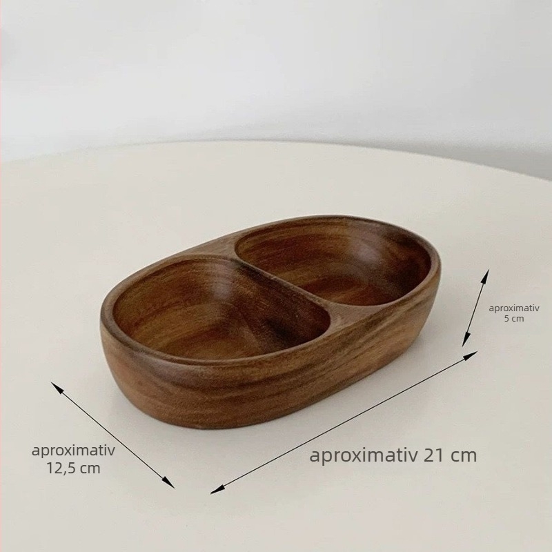 Tavă de birou din lemn masiv, în stil japonez, pentru bijuterii și alte obiecte