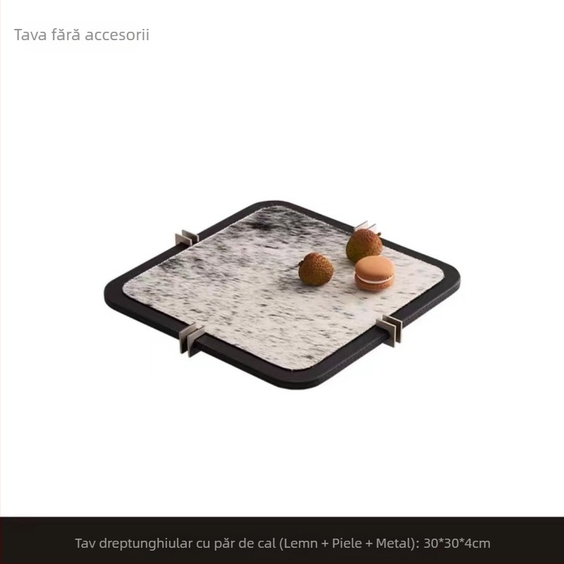 Tavă rotundă din lemn, stil modern minimalist, decor de birou, nepersonalizată