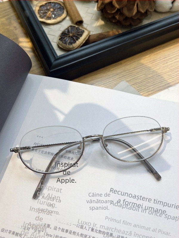 Ochelari de vedere pentru femei cu ramă din aliaj, model 8181, formă ovală, dioptrie reglabilă, primăvara 2025