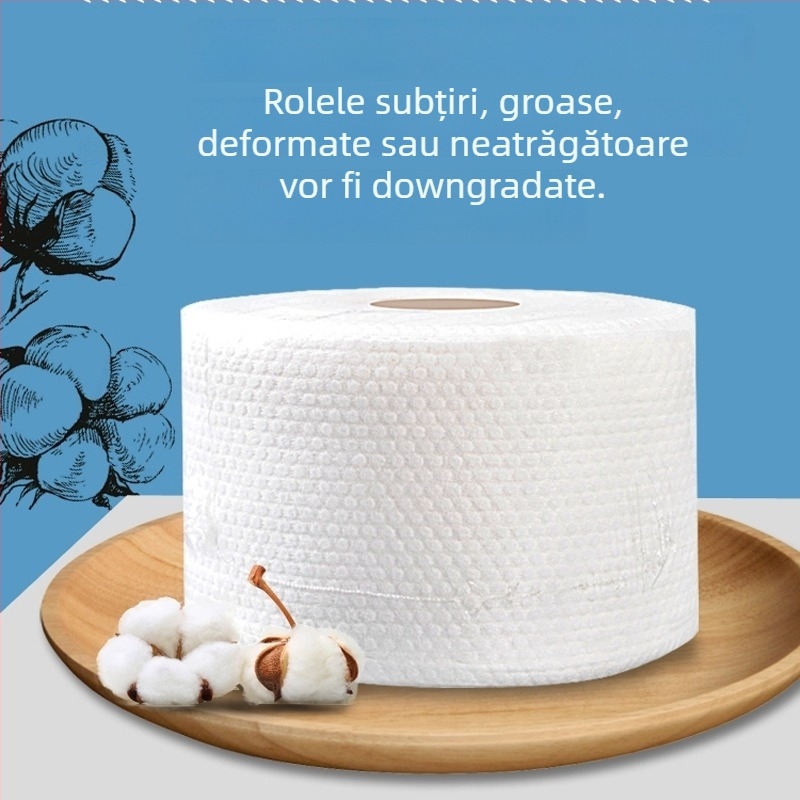 Rosman prosoape de față de unică folosință, îngroșate, dual-use pentru uscat și ud, din bumbac