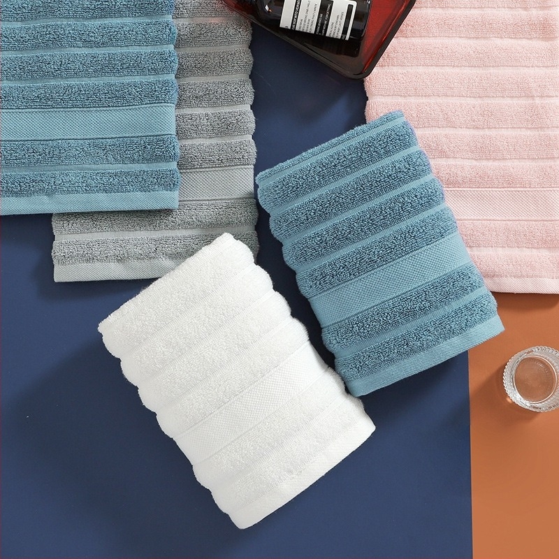 Prosop de față Xin Bai Li – 100% bumbac, jacquard, fir 32s, greutate 80–100 g, posibilitate personalizare logo